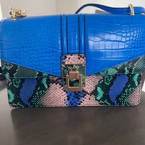 Pink and blue Aldo crossbody,